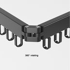 Wall-Mounted Folding Clothes Airer with Extending Arms