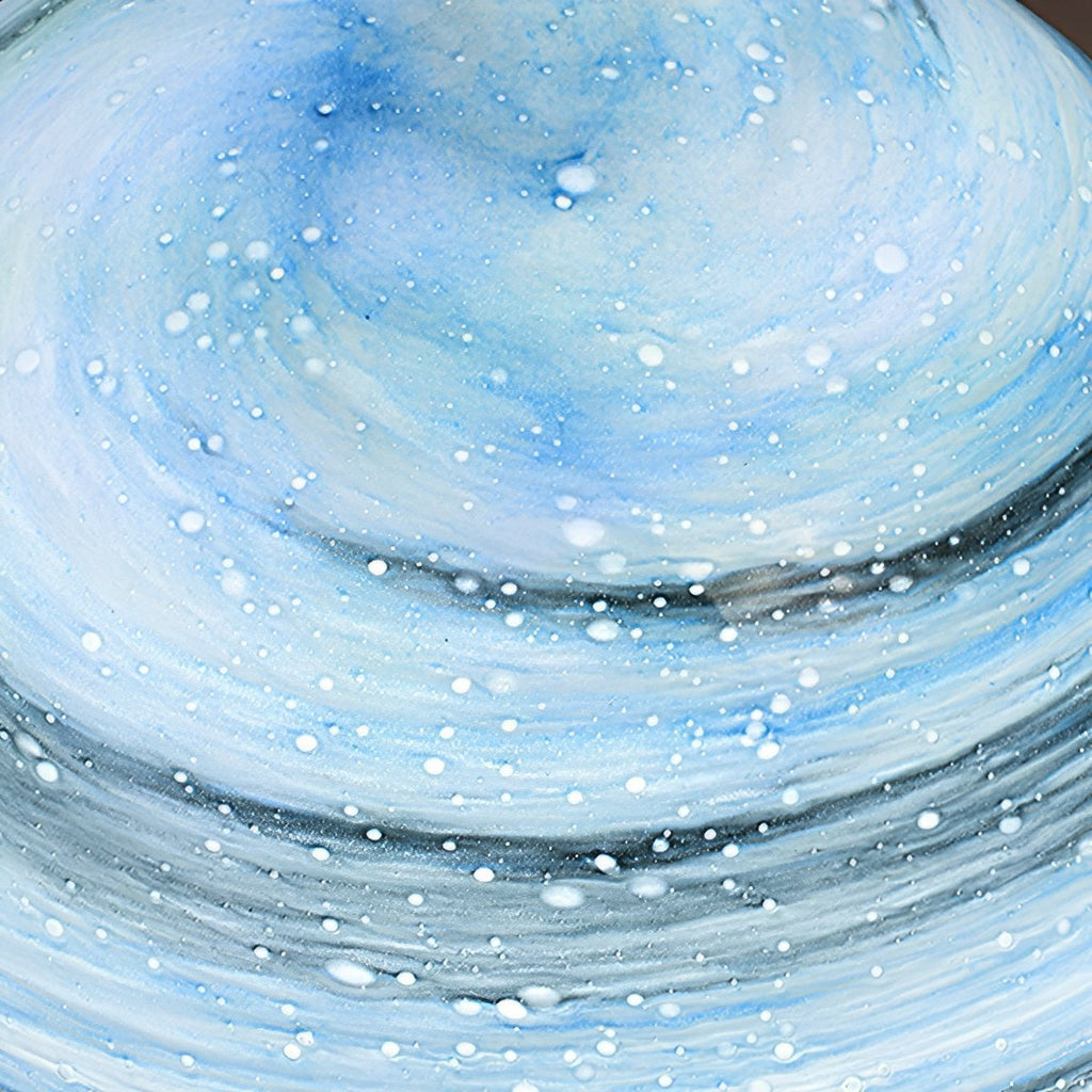 Marble-Effect Glass Globe Post Light, E27, IP54