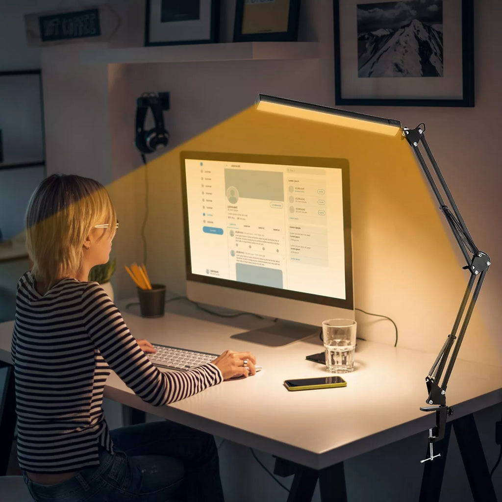 Adjustable LED Desk Lamp, Dimmable with Memory Function