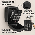 Wall Mounted Key Safe with Combination Lock, 15 cm, Weatherproof