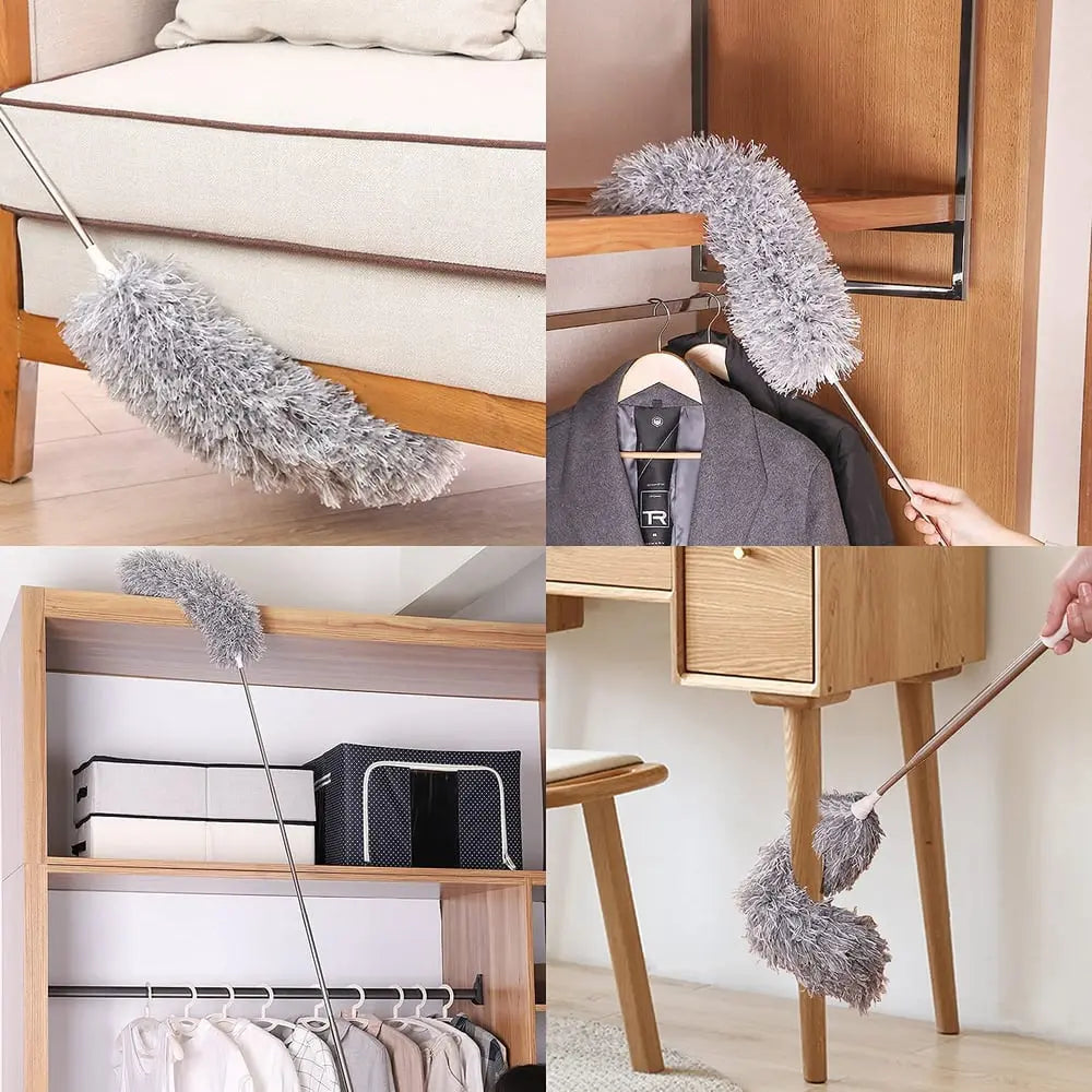 Microfibre Duster with Telescopic Pole and Bendable Head
