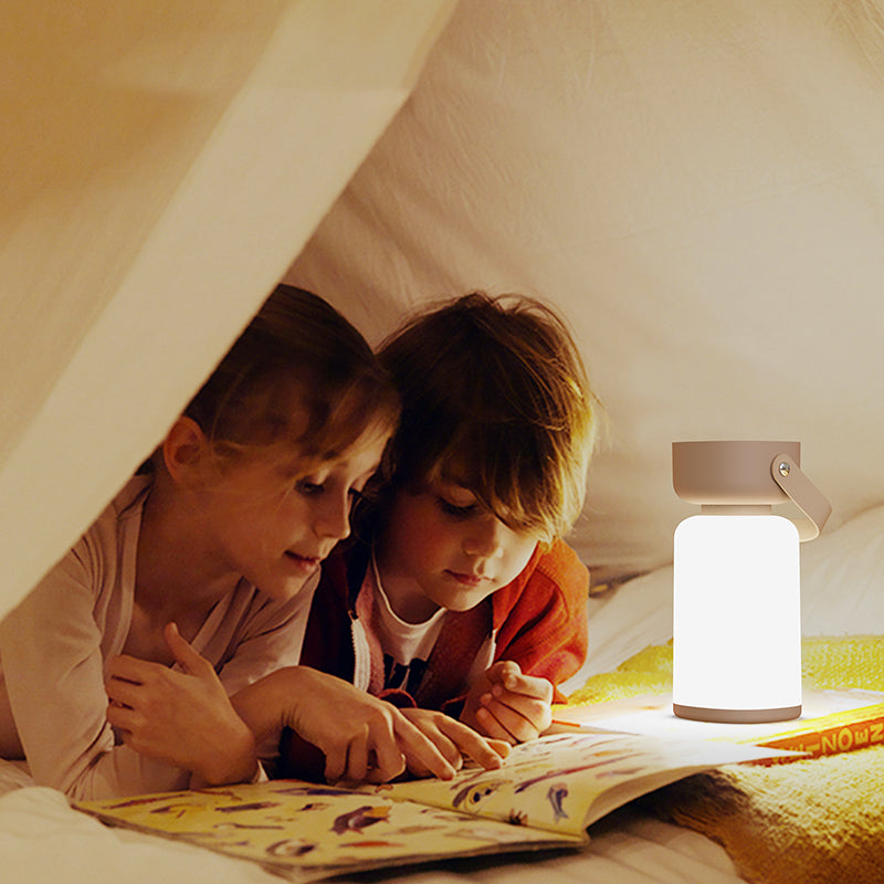 Portable LED Cylinder Table Lamp, Rechargeable and Waterproof