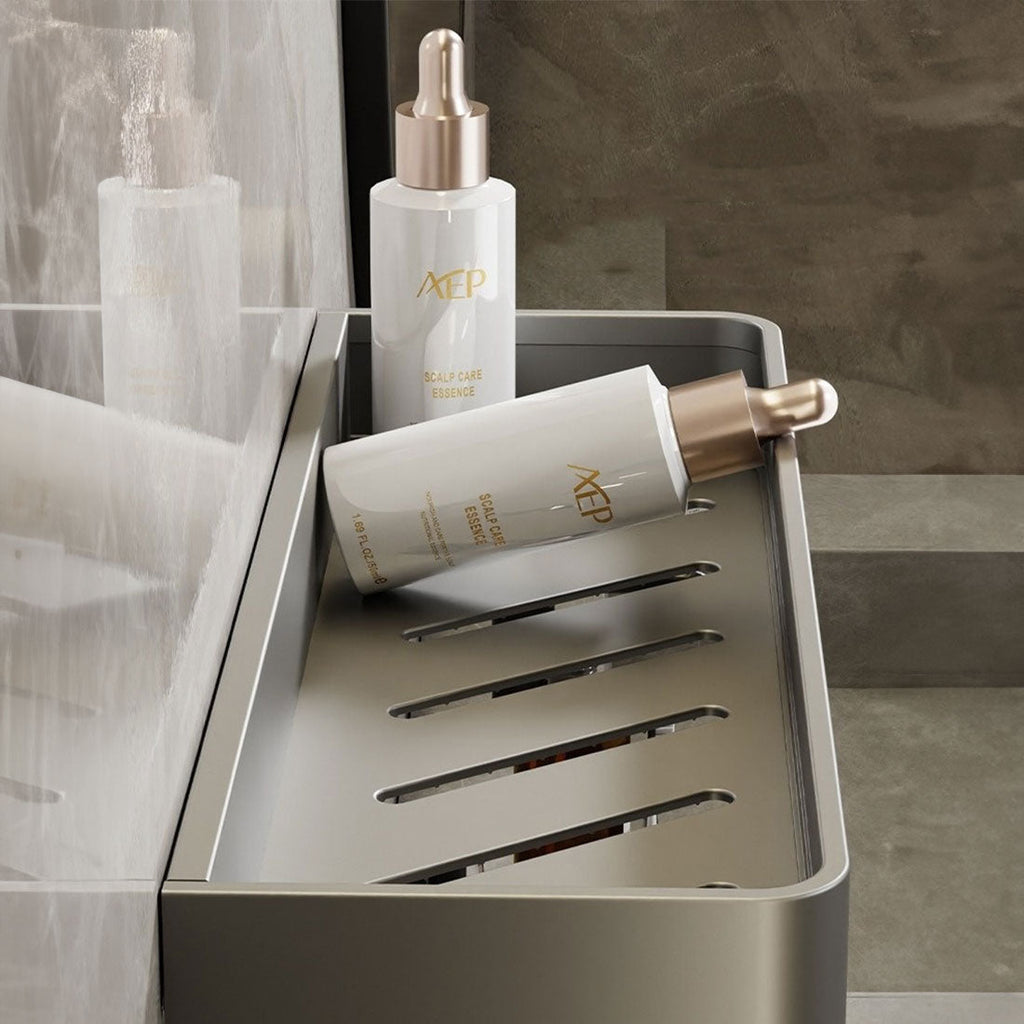 Bathroom Wall Shelf with Towel Rail, 30 to 60 cm