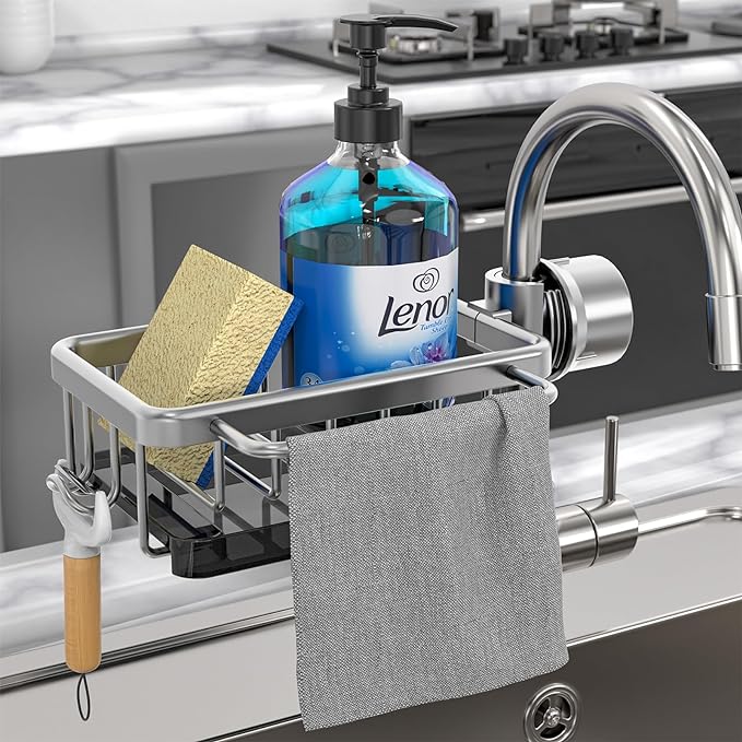 Sink Organiser and Draining Rack, Rust-Resistant Aluminium