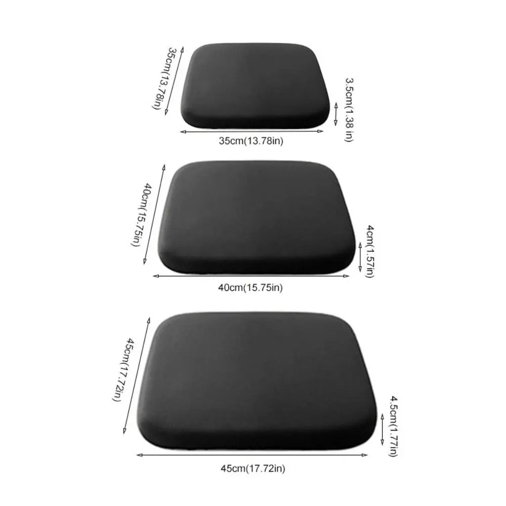 Ergonomic Seat Cushion with Anti-Slip Base, Shape-Retaining