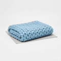Scandi Chunky Knit Throw Blanket, 100 x 120 cm
