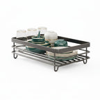 Folding Dish Drainer Rack with Non-Slip Feet