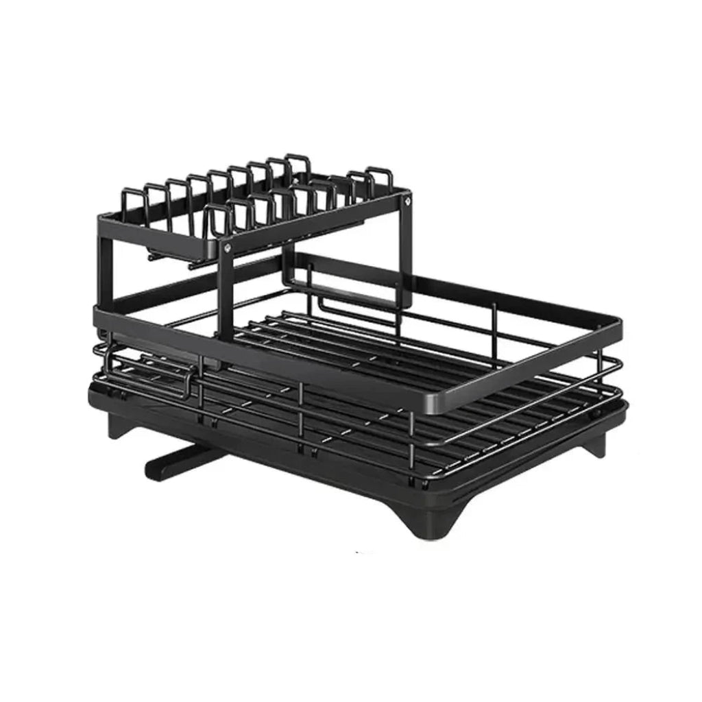 Folding Dish Drainer Rack with Non-Slip Feet