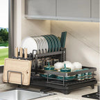 Folding Dish Drainer Rack with Non-Slip Feet