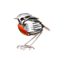 Recycled Cutlery Robin Sculpture, Handmade Garden Ornament