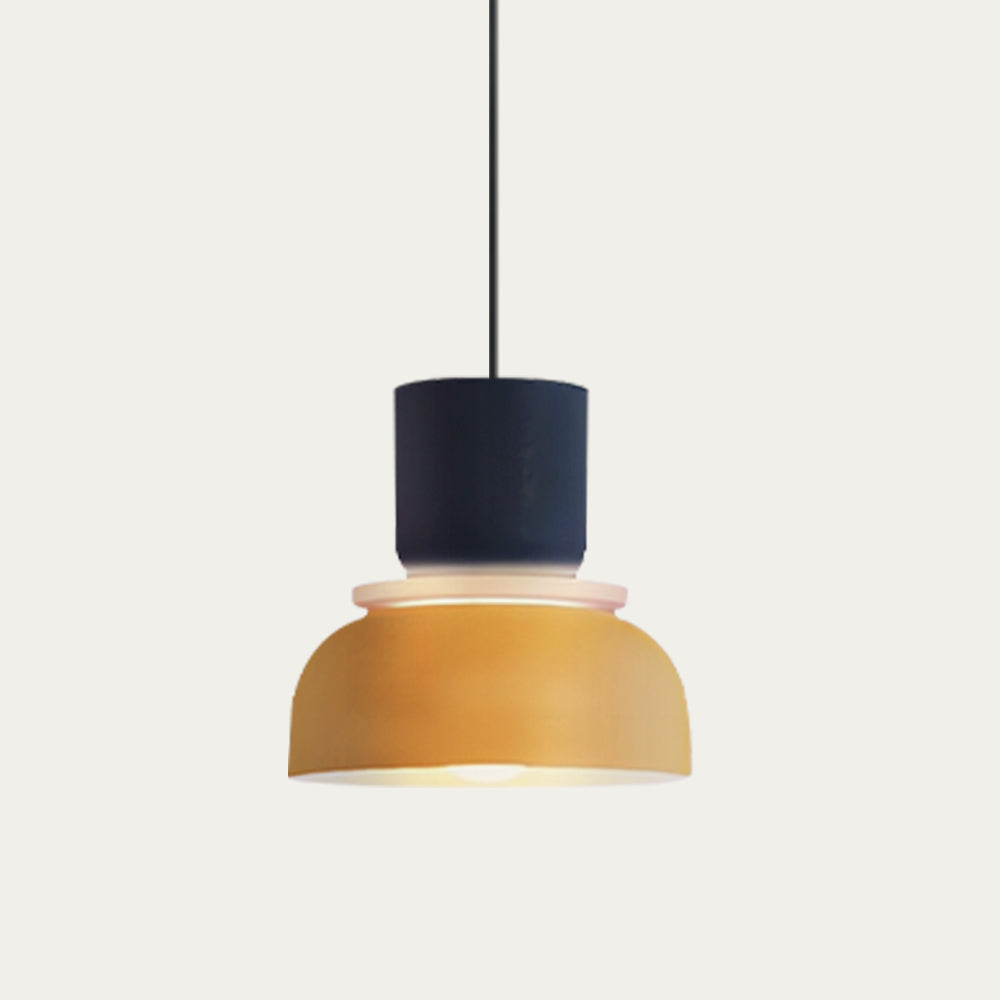 Skandynawska warstwowa lampa wisząca z akrylu w dwukolorowym wydaniu