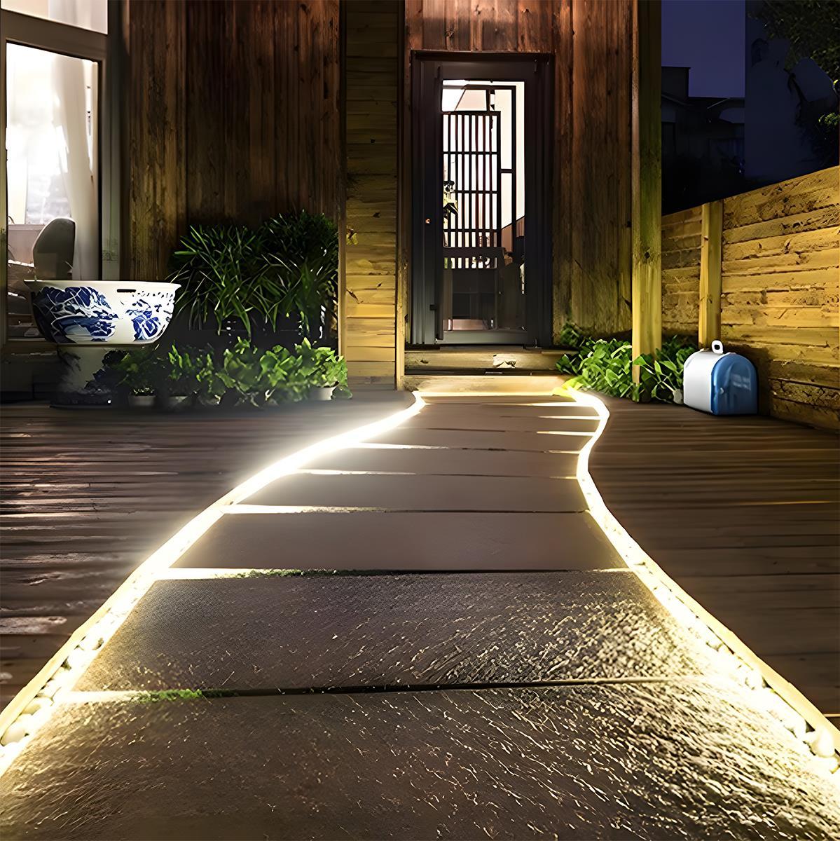 Solar LED Strip Light for Outdoors, IP65, Warm White 3000K