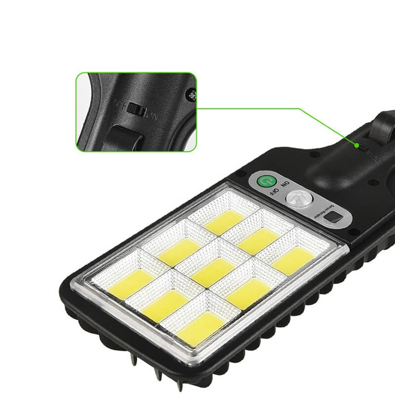 100W Solar Floodlight with Motion Sensor, IP67 and Remote
