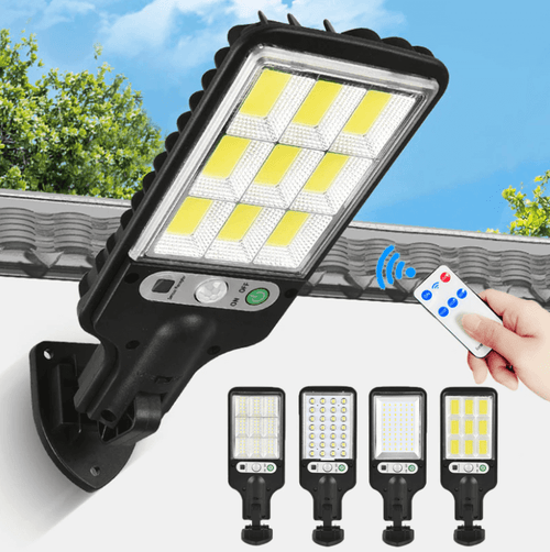100W Solar Floodlight with Motion Sensor, IP67 and Remote