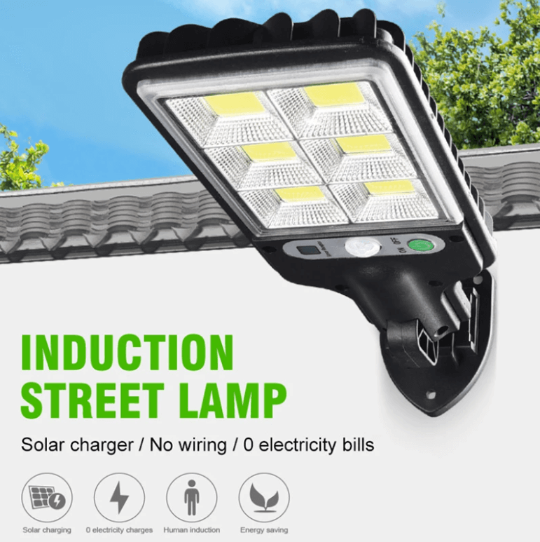 100W Solar Floodlight with Motion Sensor, IP67 and Remote