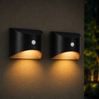 Solar Outdoor Wall Light with PIR Motion Sensor and IP65 Rating