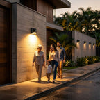 Solar Outdoor Wall Light with PIR Motion Sensor and IP65 Rating