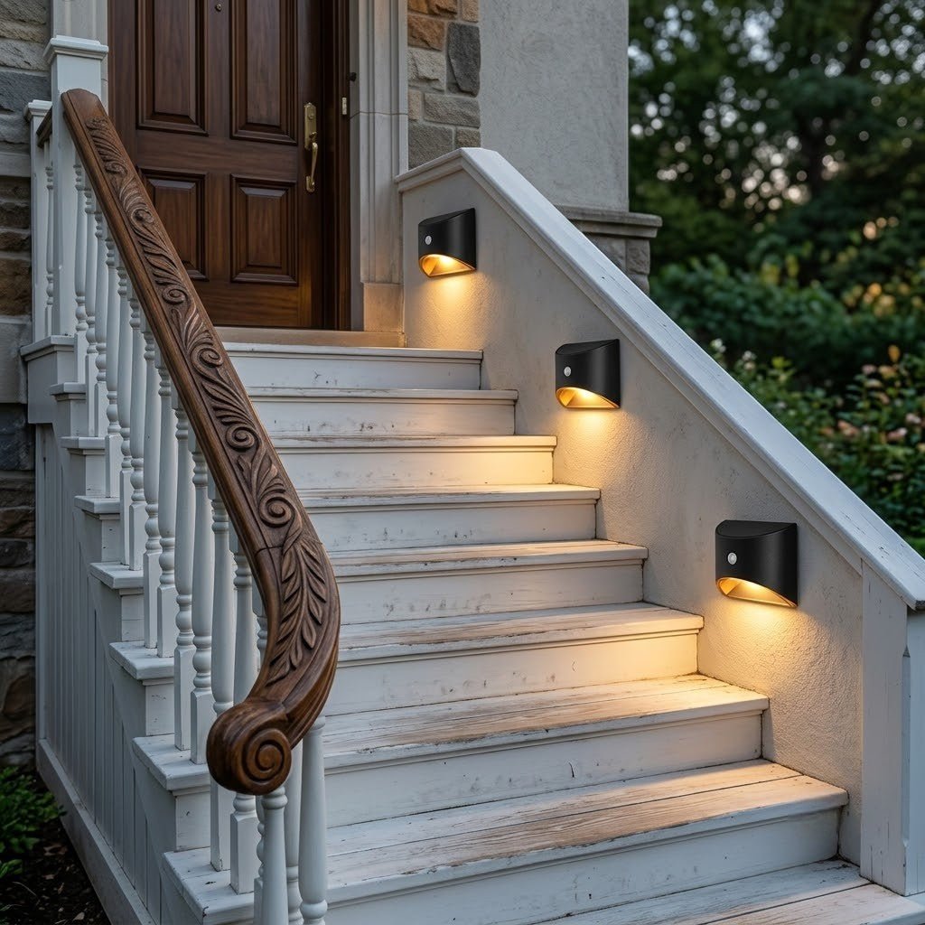 Solar Outdoor Wall Light with PIR Motion Sensor and IP65 Rating