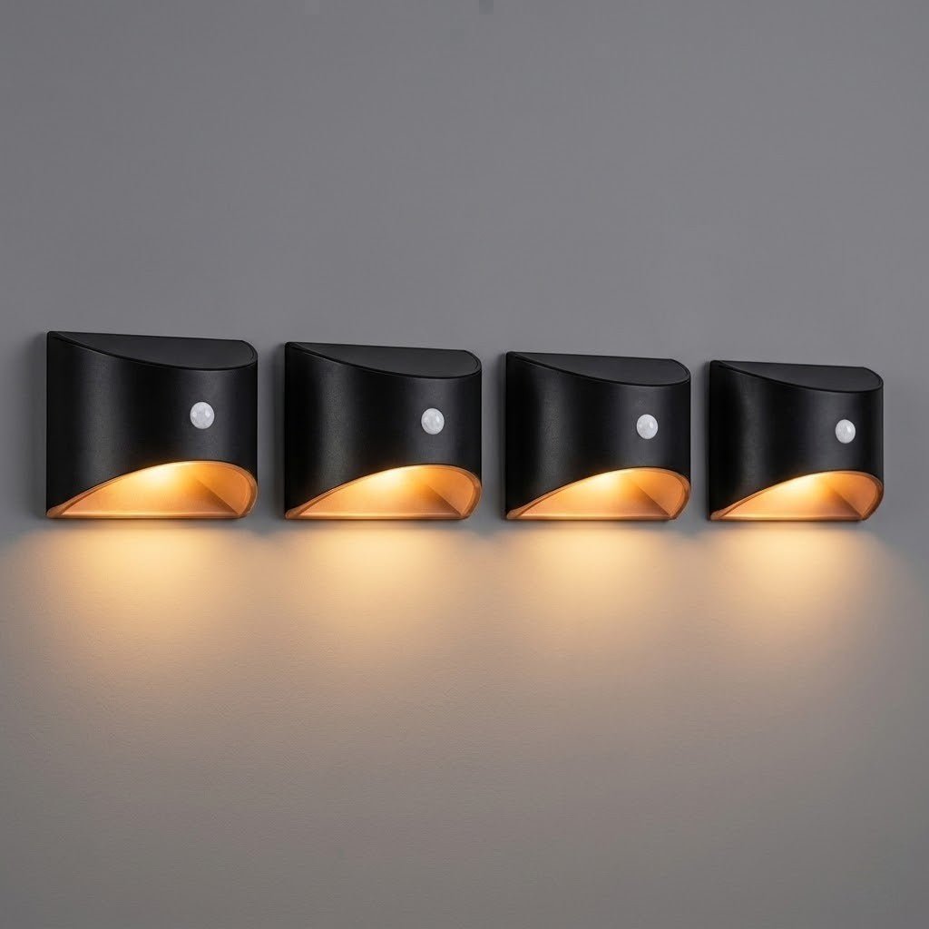 Solar Outdoor Wall Light with PIR Motion Sensor and IP65 Rating