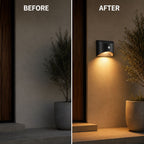 Solar Outdoor Wall Light with PIR Motion Sensor and IP65 Rating