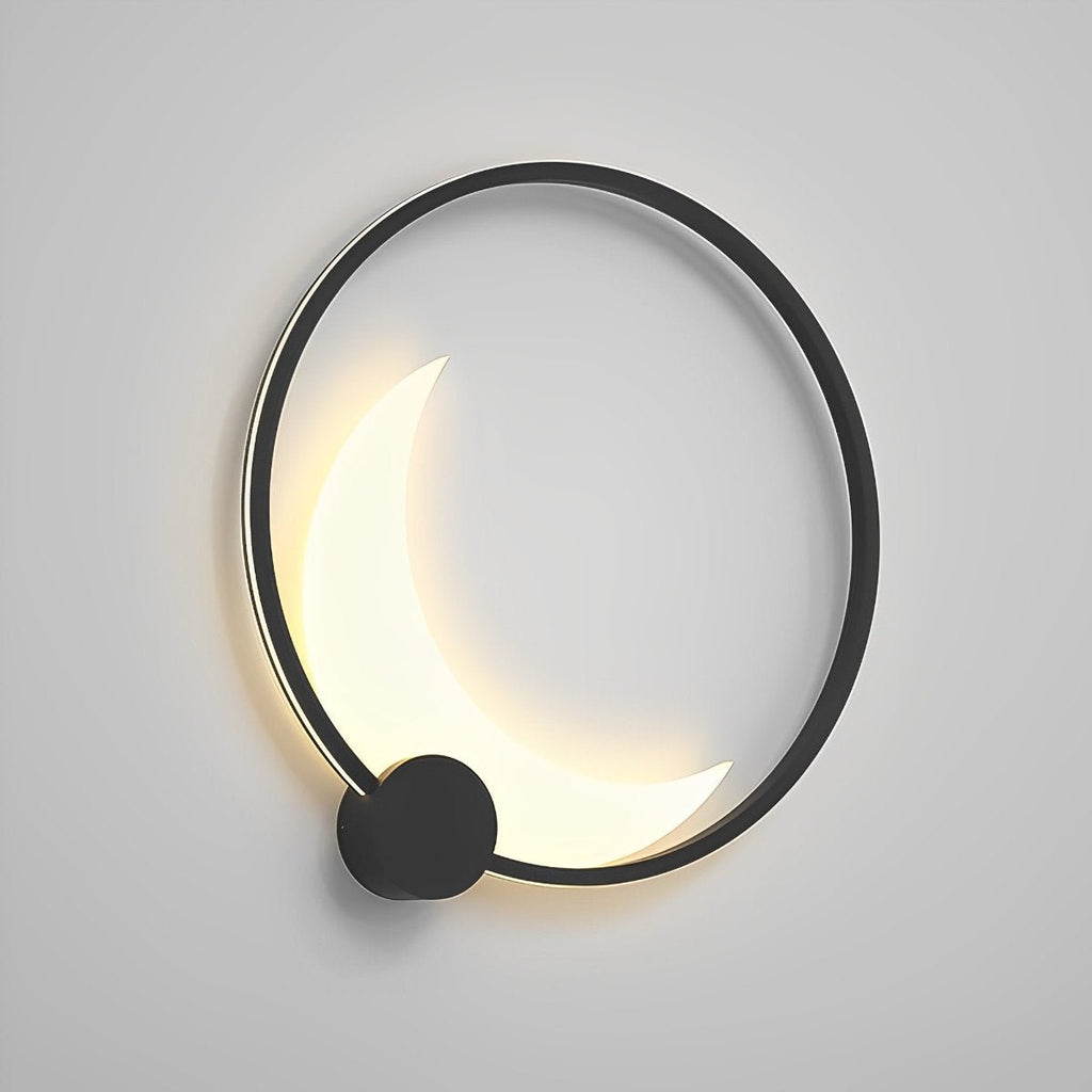 Crescent Moon Outdoor Wall Light, Stainless Steel, IP65