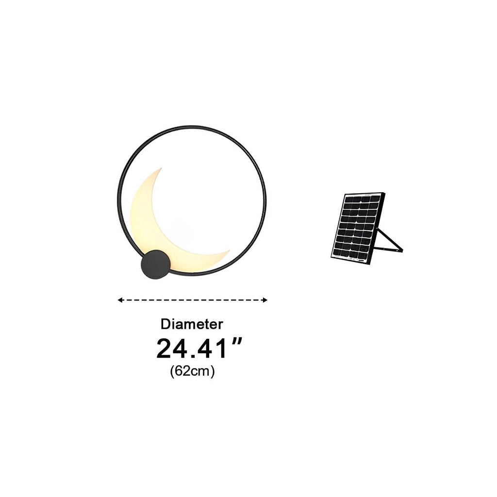 Crescent Moon Outdoor Wall Light, Stainless Steel, IP65