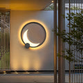 Crescent Moon Outdoor Wall Light, Stainless Steel, IP65