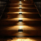Solar Stair Lights with Dusk-to-Dawn Sensor, IP65 LED