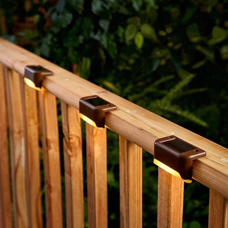 Solar Stair Lights with Dusk-to-Dawn Sensor, IP65 LED