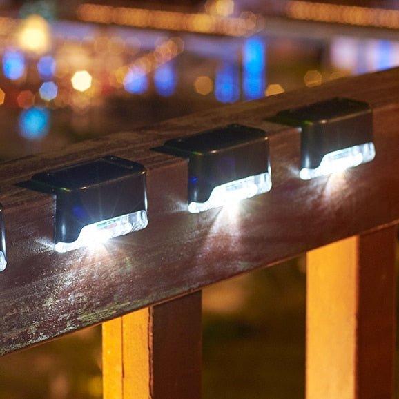 Solar Stair Lights with Dusk-to-Dawn Sensor, IP65 LED