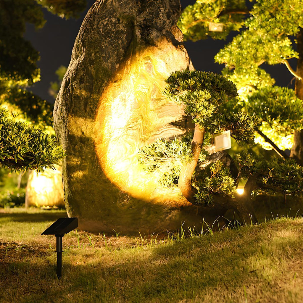Solar Garden Spike Light with Adjustable Zoom Spotlight