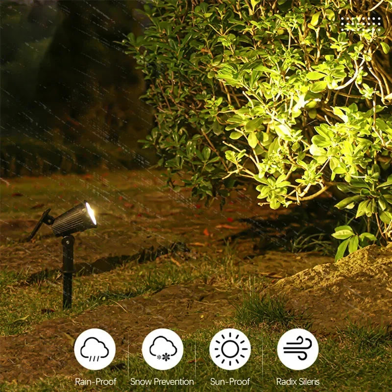 Solar Garden Spike Light with Rotating Head, IP55
