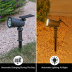 Solar Garden Spike Light with Rotating Head, IP55