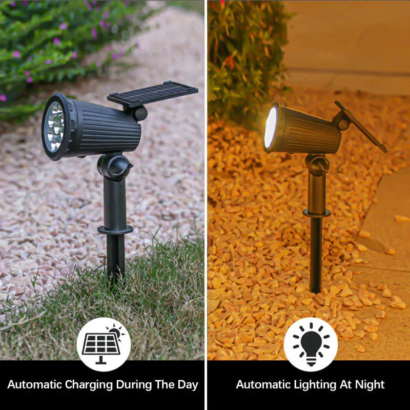 Solar Garden Spike Light with Rotating Head, IP55