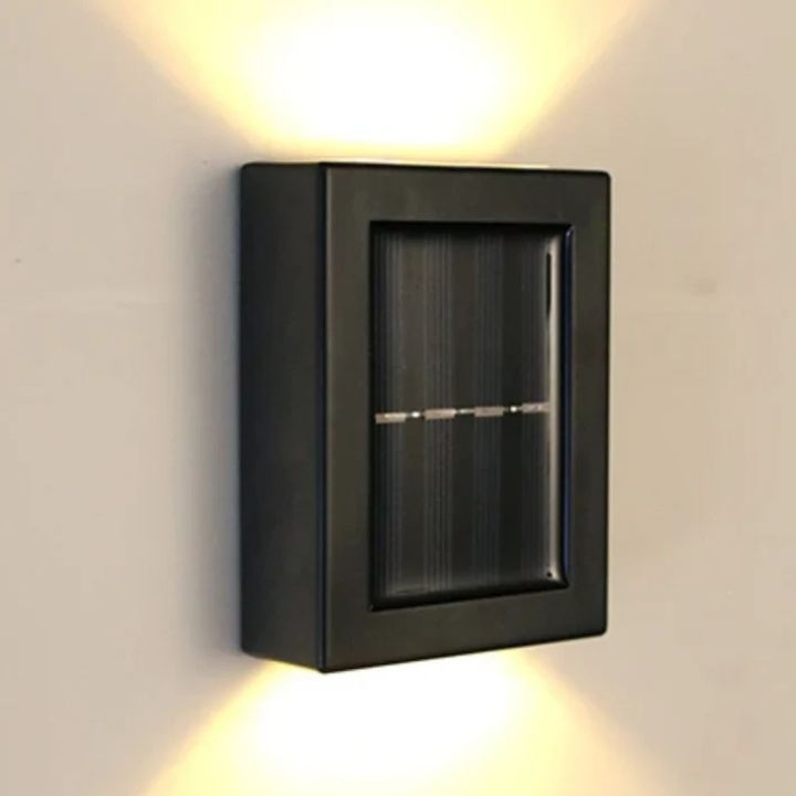 Solar Up Down Wall Lights, 2 Pack, IP65 Dusk to Dawn