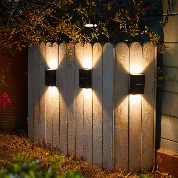 Solar Up Down Wall Lights, 2 Pack, IP65 Dusk to Dawn