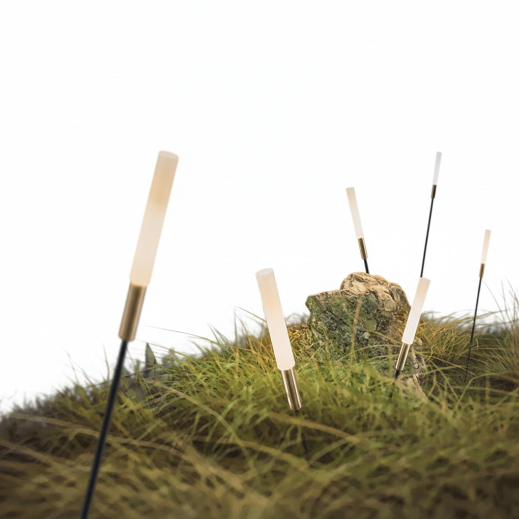 Solar Reed Garden Stake Lights with LED, 65 cm