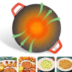 Smokeless Electric Grill Plate, 28 cm, 5 Heat Settings