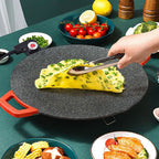 Smokeless Electric Grill Plate, 28 cm, 5 Heat Settings