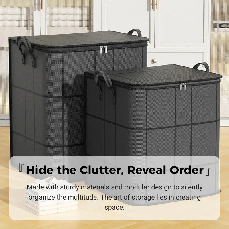 Duvet and Bedding Storage Bag in Charcoal, Double Zip, Three Sizes