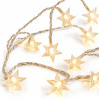 Battery Fairy Lights, Warm White LED Star String