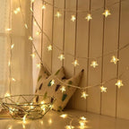 Battery Fairy Lights, Warm White LED Star String