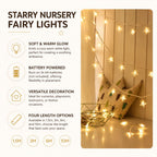 Battery Fairy Lights, Warm White LED Star String