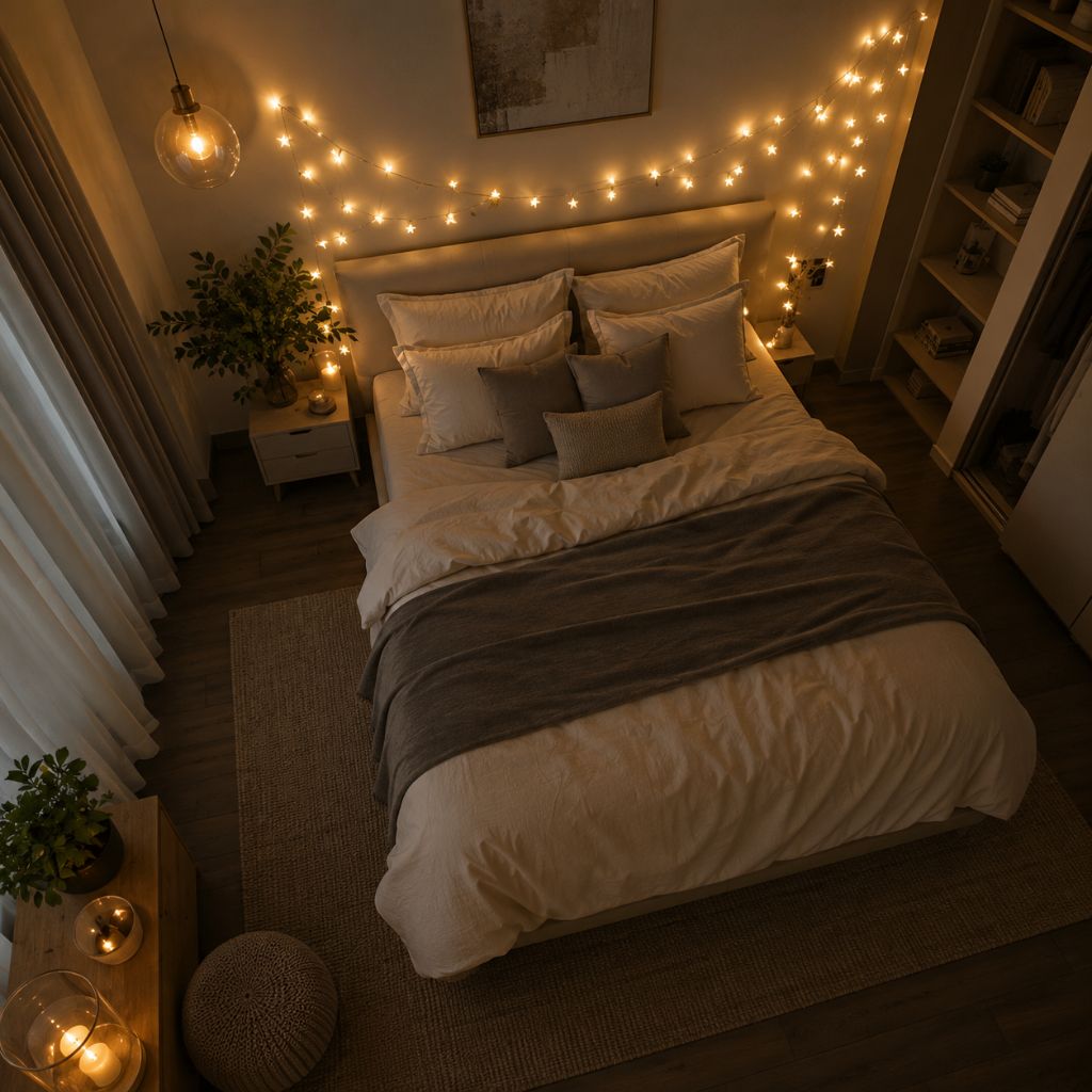 Battery Fairy Lights, Warm White LED Star String