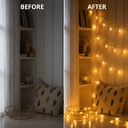 Battery Fairy Lights, Warm White LED Star String