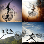 Handmade Metal Fairy Garden Sculpture, 70cm, with Ground Spike