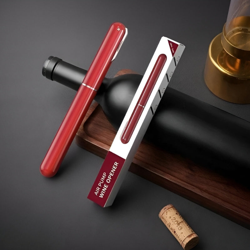 Air Pressure Wine Opener in Stainless Steel and Acrylic