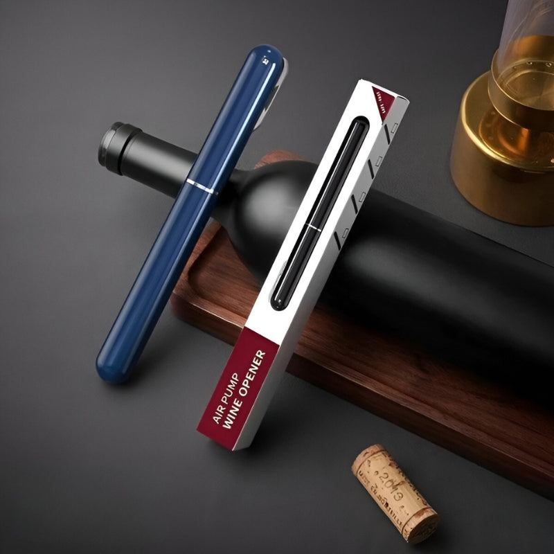 Air Pressure Wine Opener in Stainless Steel and Acrylic