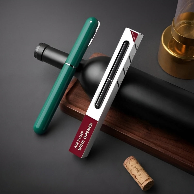 Air Pressure Wine Opener in Stainless Steel and Acrylic