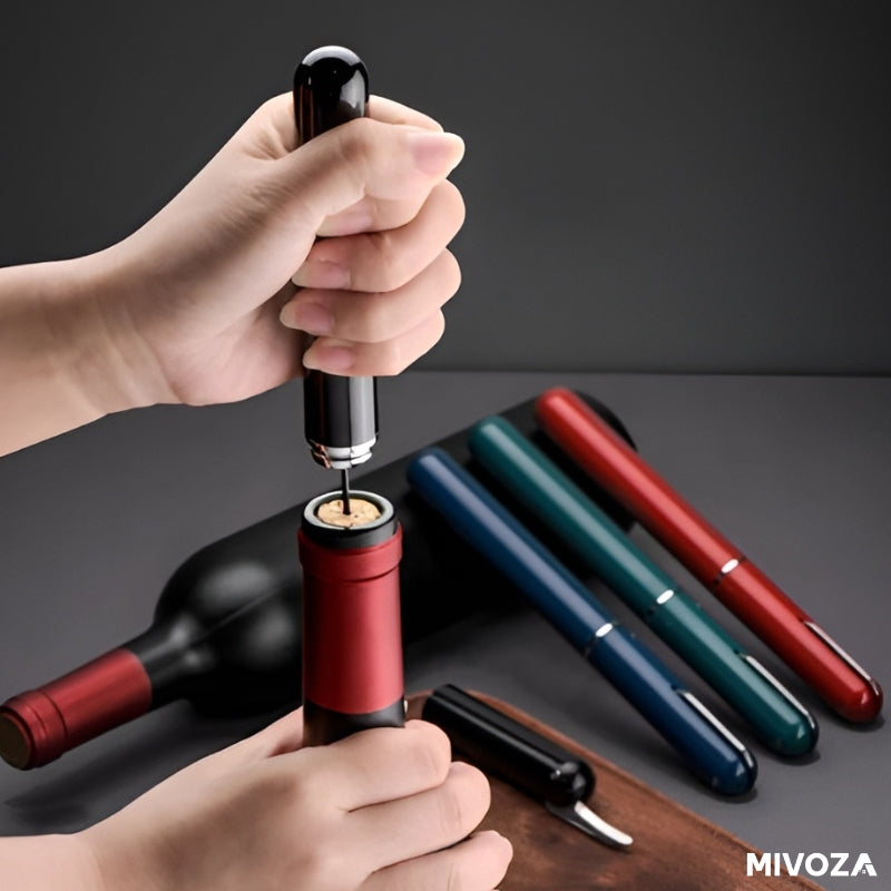 Air Pressure Wine Opener in Stainless Steel and Acrylic